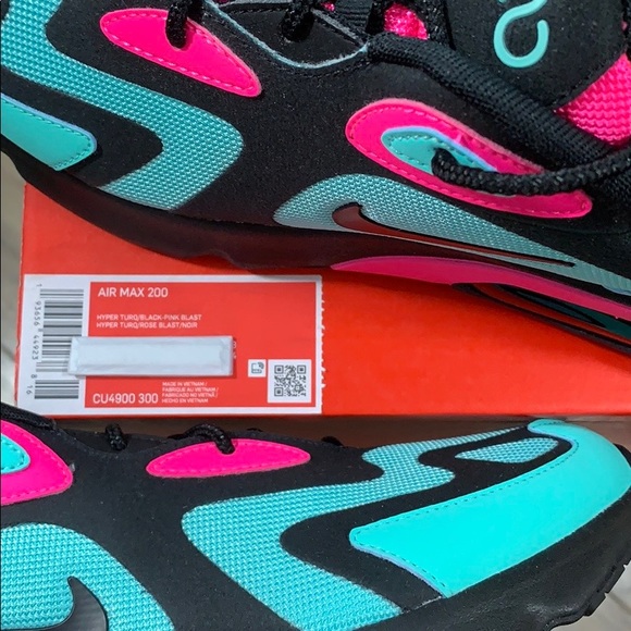 NIKE AIR MAX 200 hyper turbo/black-pink blast men’ - Picture 5 of 16